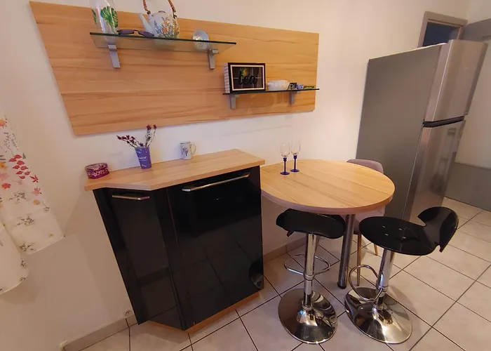F2 Strasbourg Metropole, 44qm, 2 Zimmer, Komfortabel, Balkon, Tram 5 Minuten Lägenhet